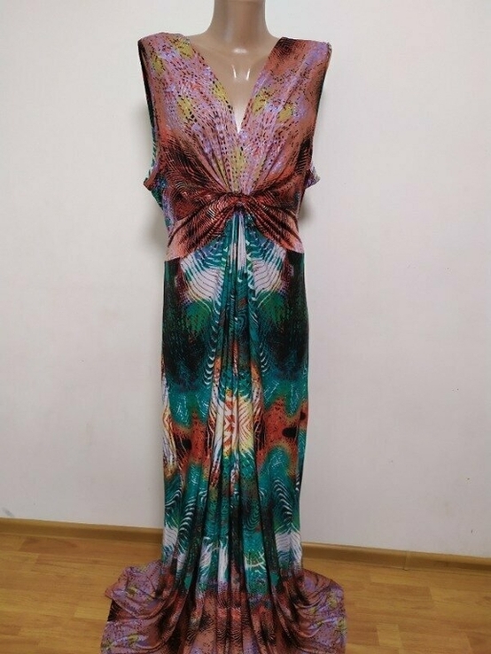 Довга сукня сарафан Anna Field великий розмір v вырез платье, photo number 3