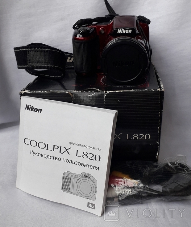 Фотоаппарат "Nikon L820 Coolpix Red"