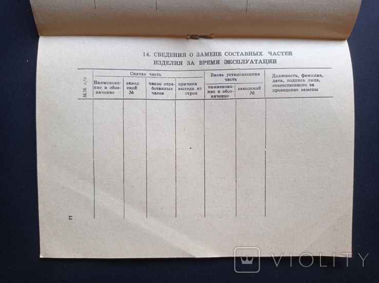 Паспорт на "Вітрину холодильна середня Таїр-106М ПВХ1-0.4" (1992 р.), фото №7