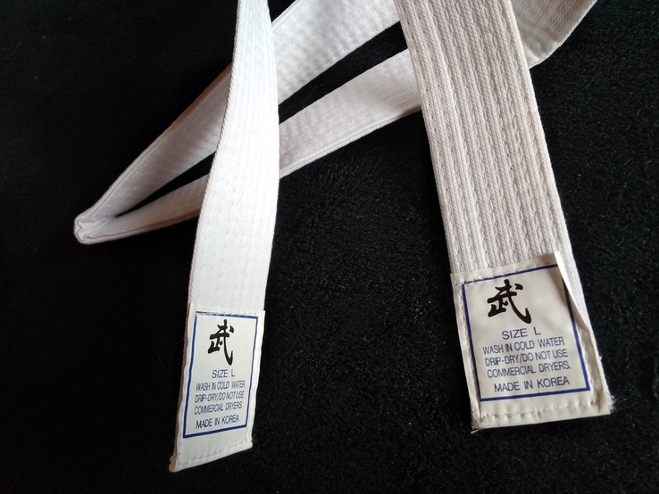 Пояс для кимоно Корея.Размер (L) длина-170см,ширина-4см., фото №8