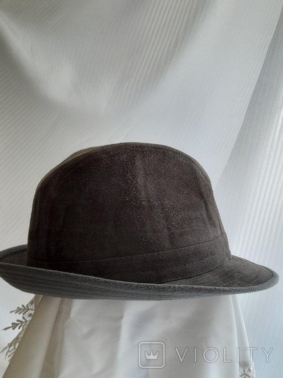 Шляпа замшевая винтажная Chic, фото №8