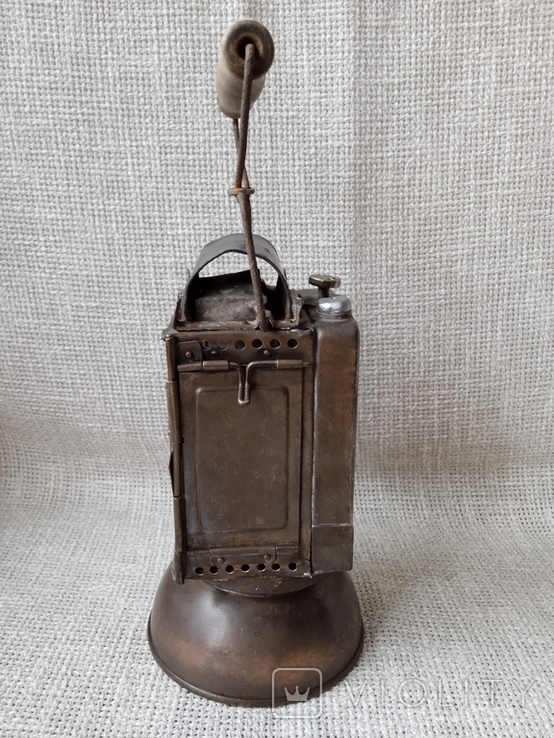 Лампа латунная с клеймом на реставрацию, фото №13