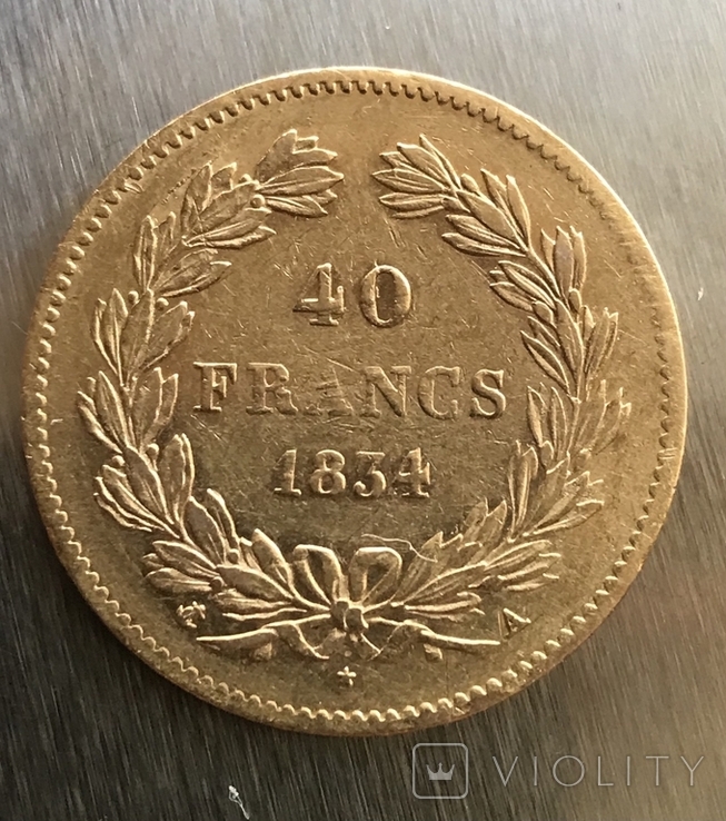 40 франков Франция. 1834, фото №6
