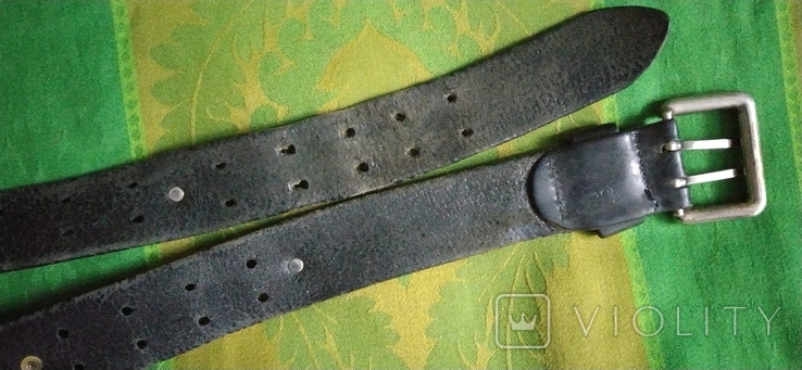 Ремень кожаный с заклёпками, фото №6