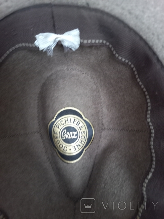Шляпа фетровая мужская Josef Pichler SOHNE Австрия р.55, фото №5
