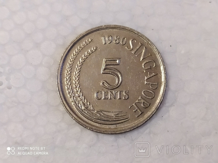Сінгапур 5 центів, 1980