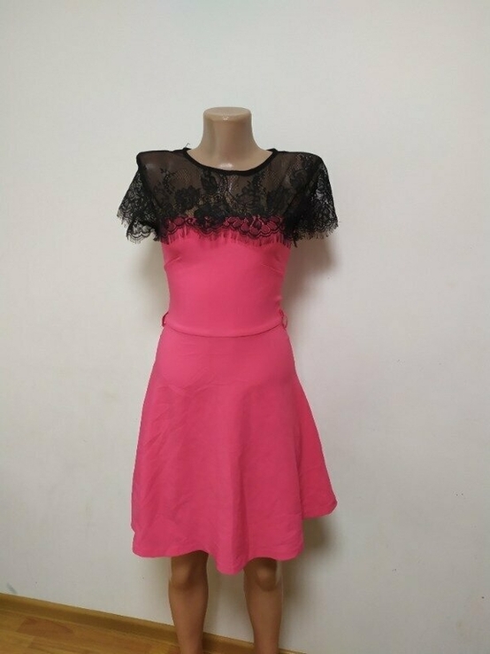 Lefon рожева сукня з мереживом 36 Турция Туреччина платье розовое с кружевом, фото №4