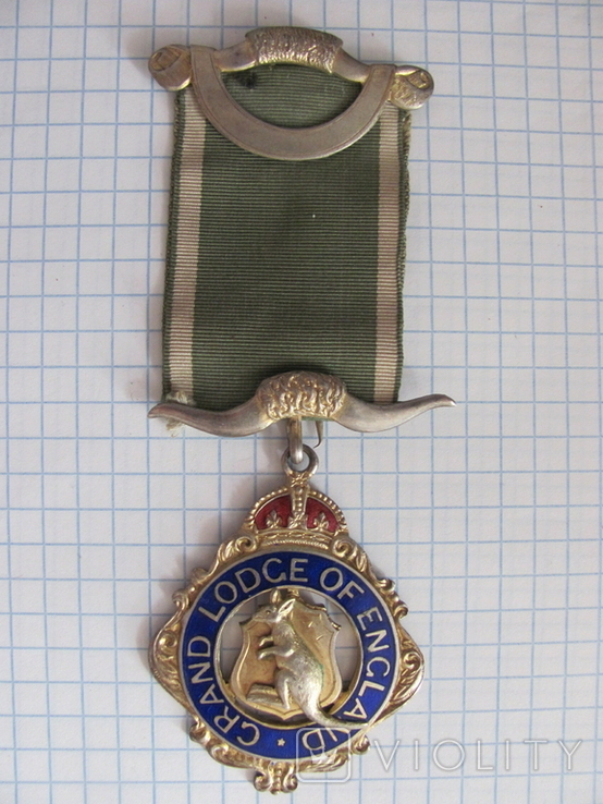 Серебряная медаль Grand Lodge of England., фото №2