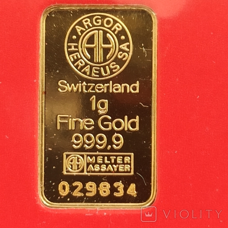 Слиток Золото 1 грамм 999* 2, фото №3