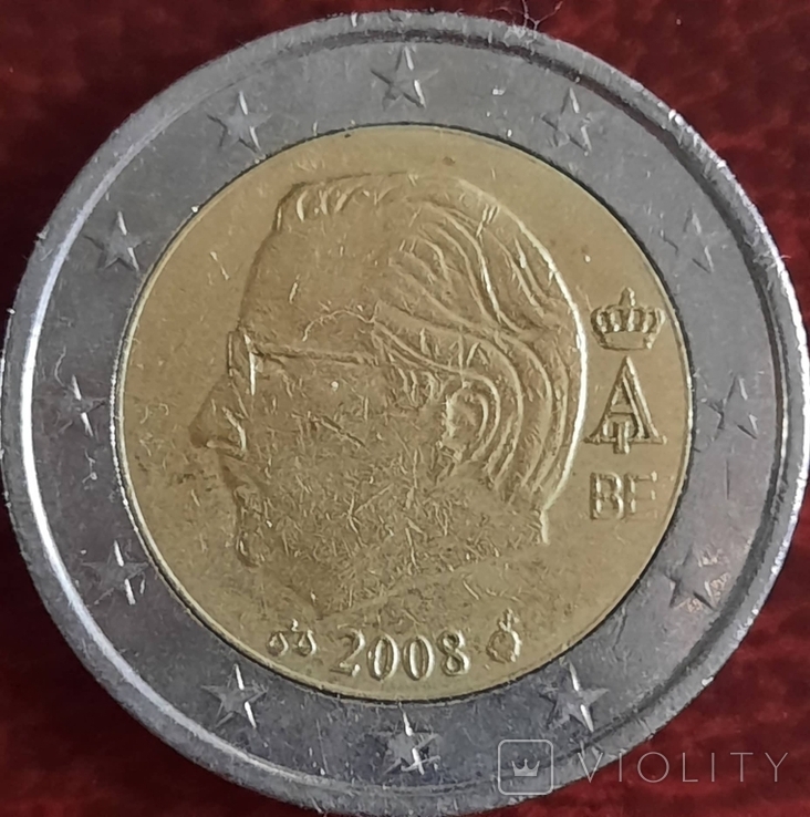 Бельгія 2 євро / 2008, photo number 2