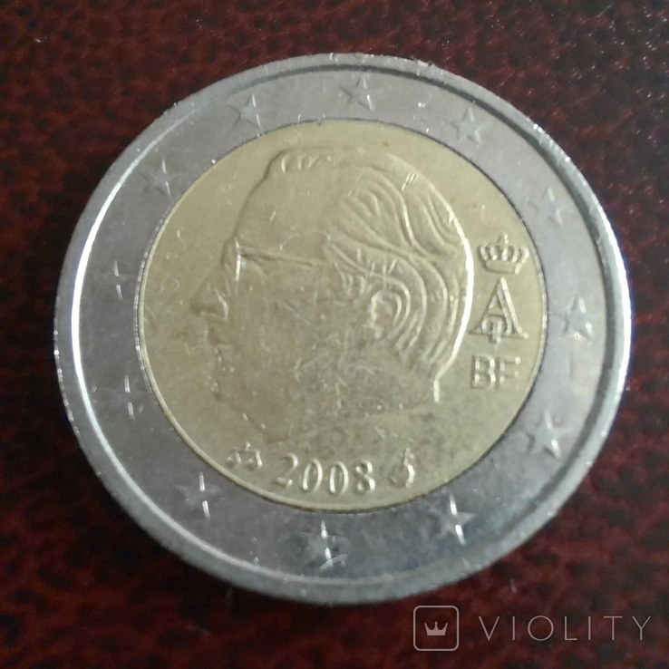Бельгія 2 євро / 2008, photo number 5