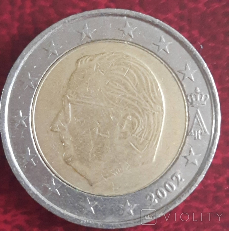 2 euro regular issue Belgium (type1)2002, photo number 5