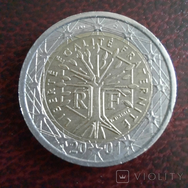 2 euro regular issue France (type 1) 2001, photo number 5