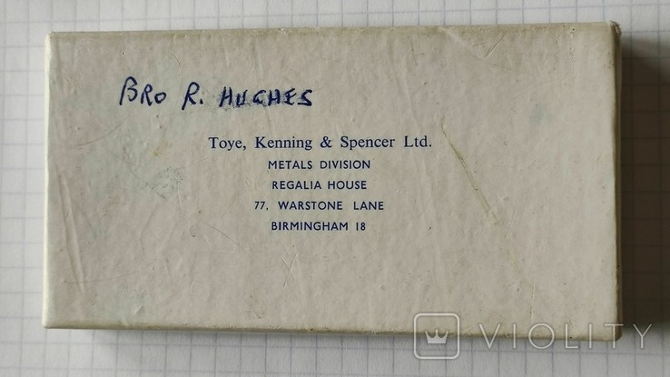 Toye, Kenning Spencer Ltd. оригінальна коробка від Steward RMIG за 1953 рік, фото №2