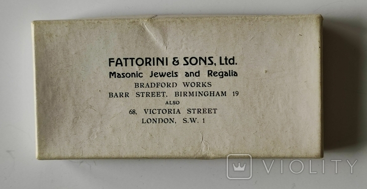 Fattorini Sons Ltd. оригінальна коробка від Steward, фото №2