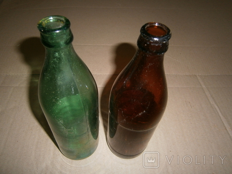 Две пустые бутылки с под пива СССР ., фото №4