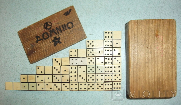 Miniature dominoes - road / handmade / old 1930-40, photo number 4
