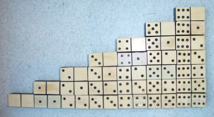 Miniature dominoes - road / handmade / old 1930-40, photo number 5