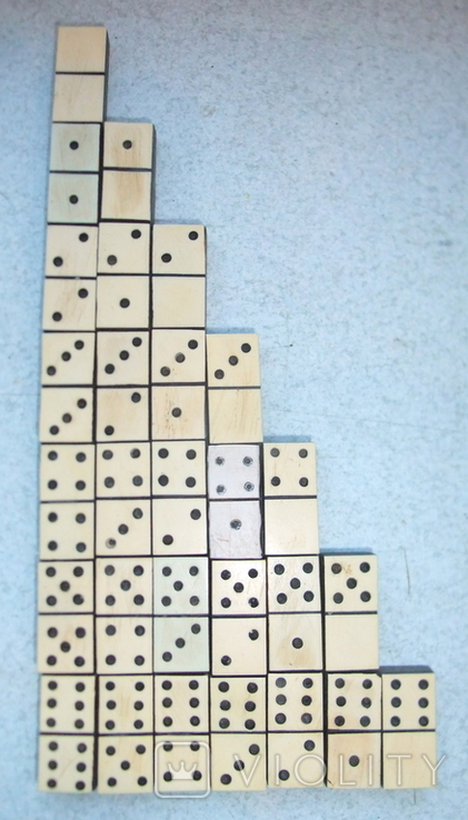 Miniature dominoes - road / handmade / old 1930-40, photo number 6