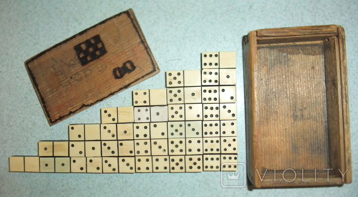 Miniature dominoes - road / handmade / old 1930-40, photo number 11