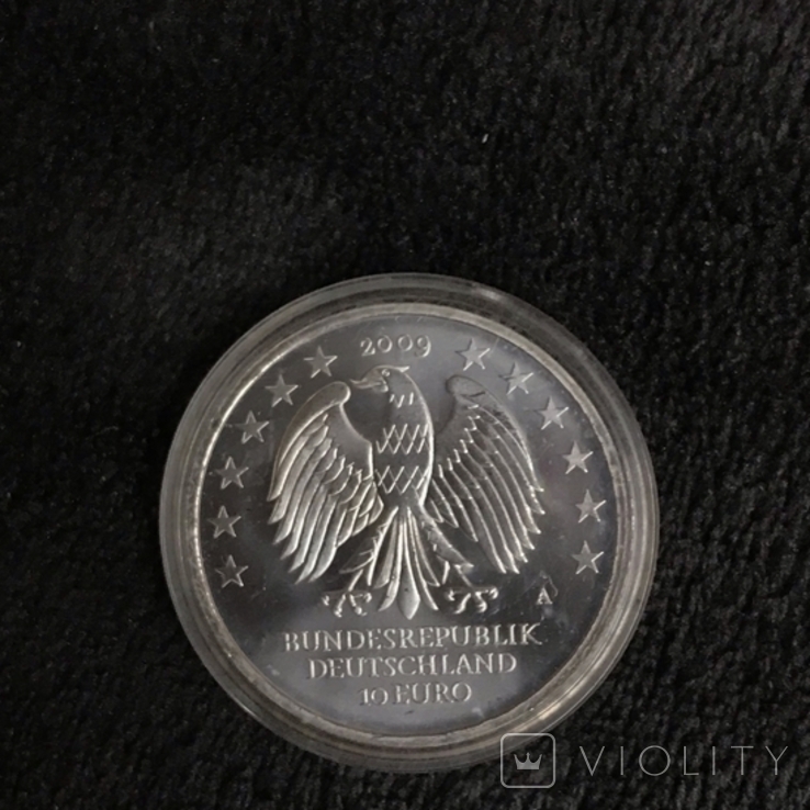 10 евро 2009г "600 р університету м. Лейпціг"