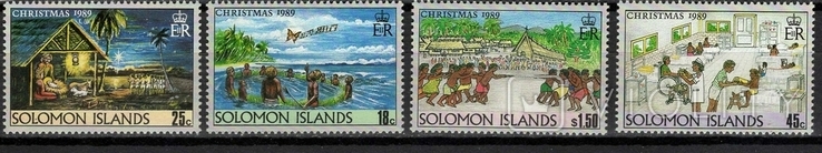 Соломонові о-ви 1989 ** Різдво діти повна серія