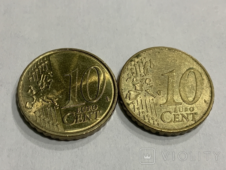 10 центов 2004 и 10 центов 2018 Германия, фото №3
