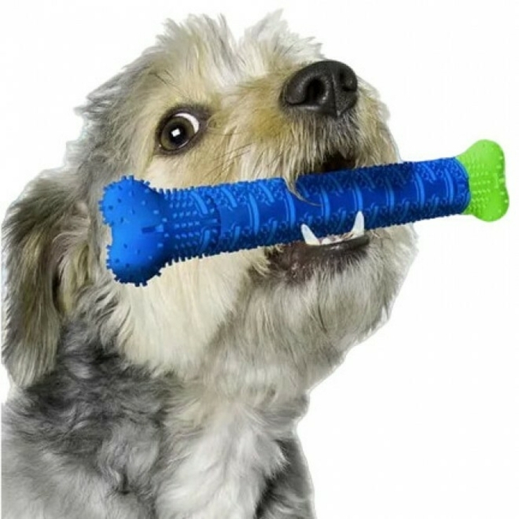 Зубная щетка для собак, самоочищающаяся резиновая собачья кость для зубов, для чистки десе