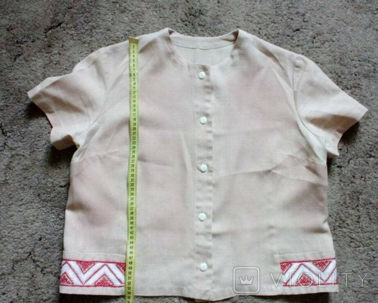Блуза женская льняная 60- 70 года СССР, фото №5