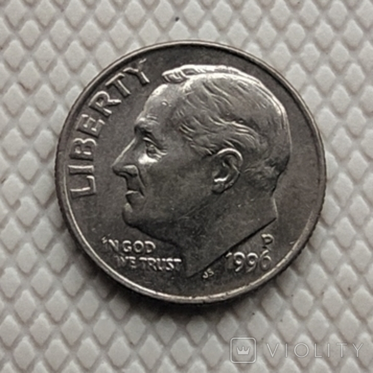 США 10 центов 1996 Р, фото №2