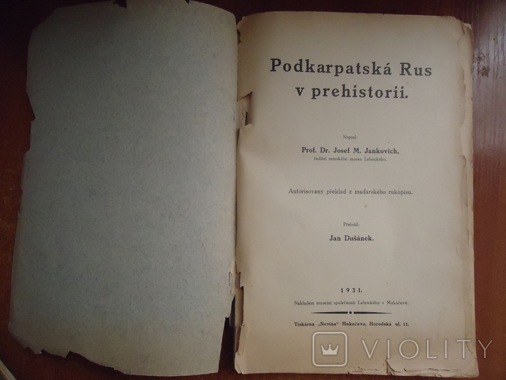 Подкарпатская Русь в предистории 1931 г на двух язиках, photo number 3