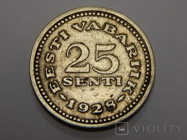 25 центов, 1928 г Эстония