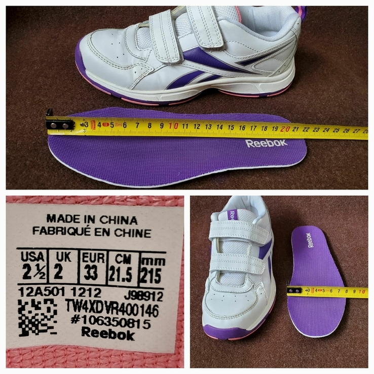 Детские кроссовки REEBOK Сlassic ( p 33 / 22.2 cм ), photo number 3