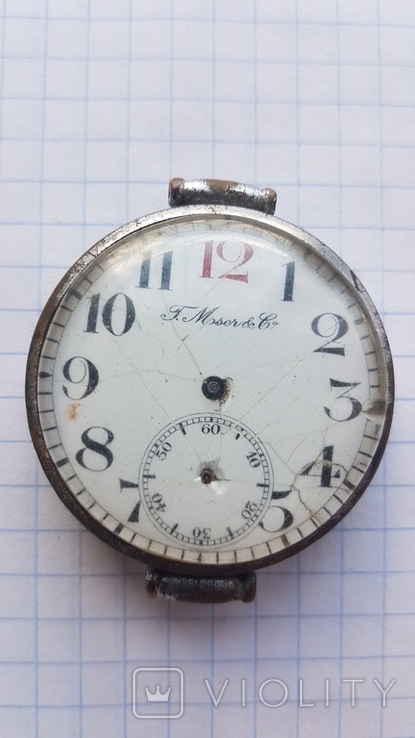  Wristwatches. Moser 19 early 20th century. Big.s, photo number 2