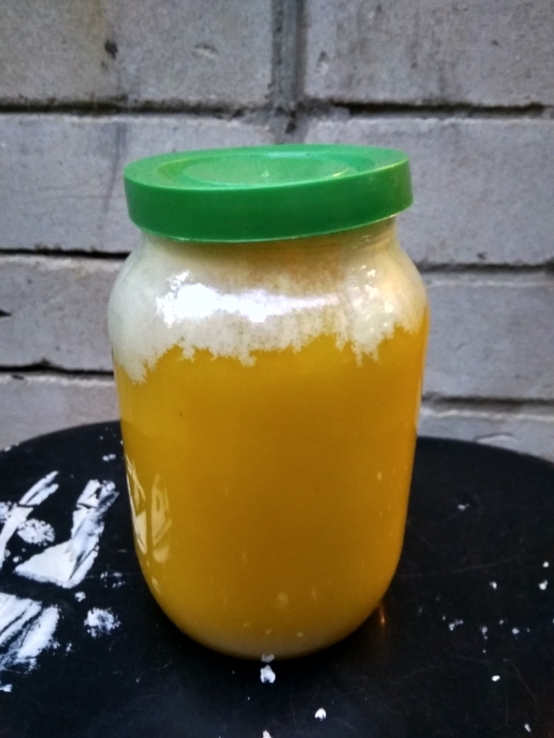 Мёд 2022 подсолнух+разнотравье 1л, домашняя пасека, фото №2