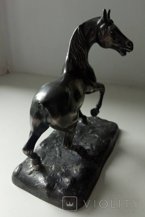 Скульптура коня висотою 13 см., фото №6