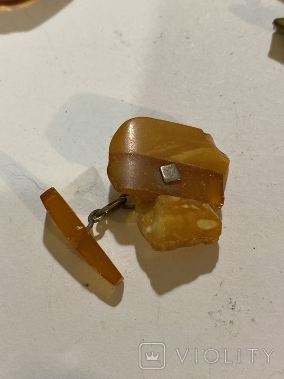 Different cufflinks with amber (F5), photo number 5