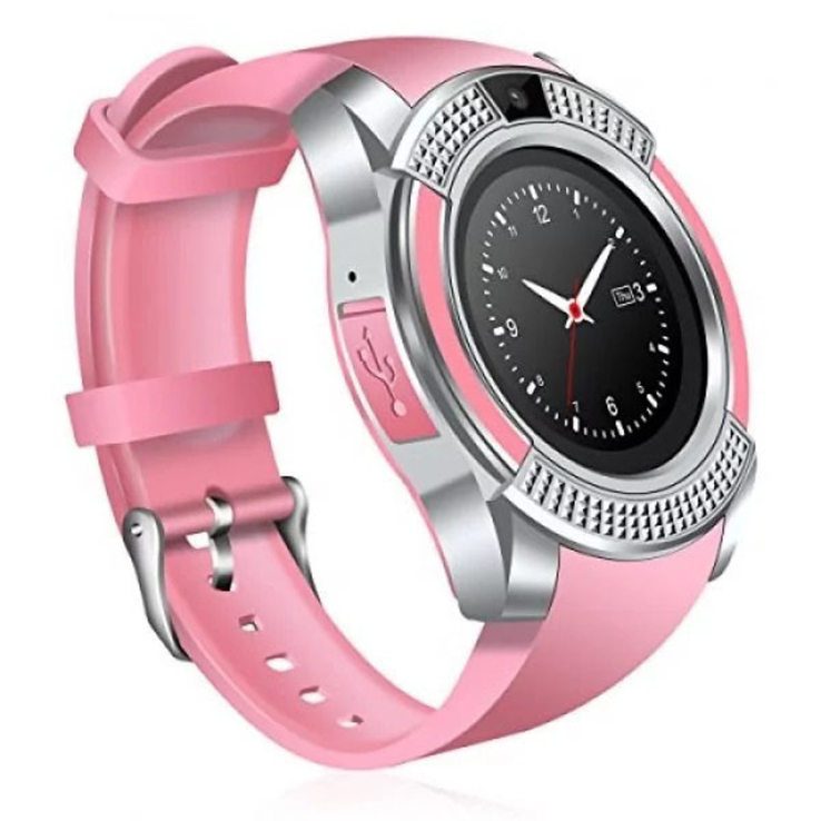 Умные смарт-часы Smart Watch V8. Цвет: розовый, numer zdjęcia 7