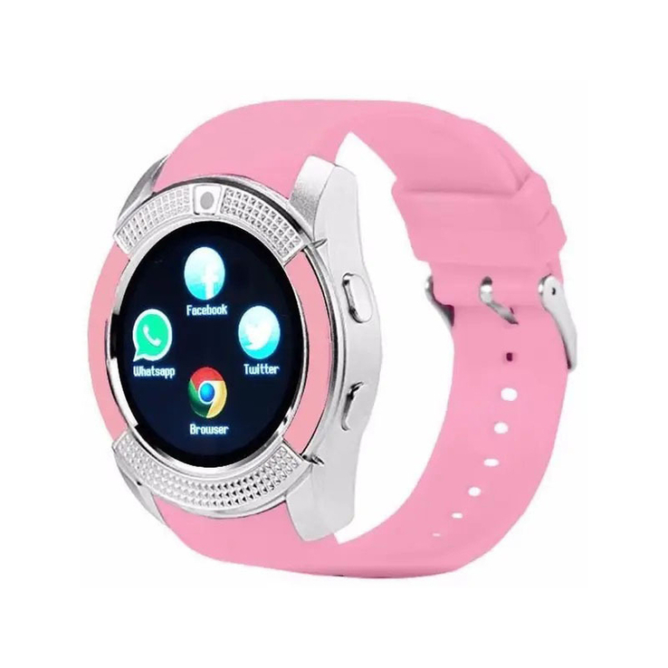 Умные смарт-часы Smart Watch V8. Цвет: розовый, numer zdjęcia 8