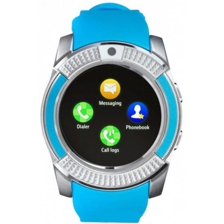 Умные смарт-часы Smart Watch V8. Цвет: синий, numer zdjęcia 3