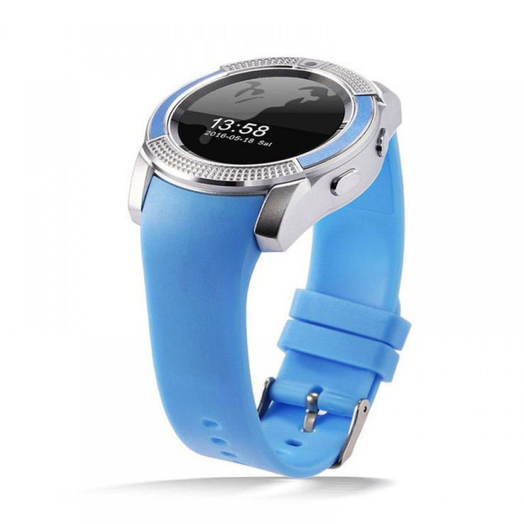 Умные смарт-часы Smart Watch V8. Цвет: синий, photo number 7