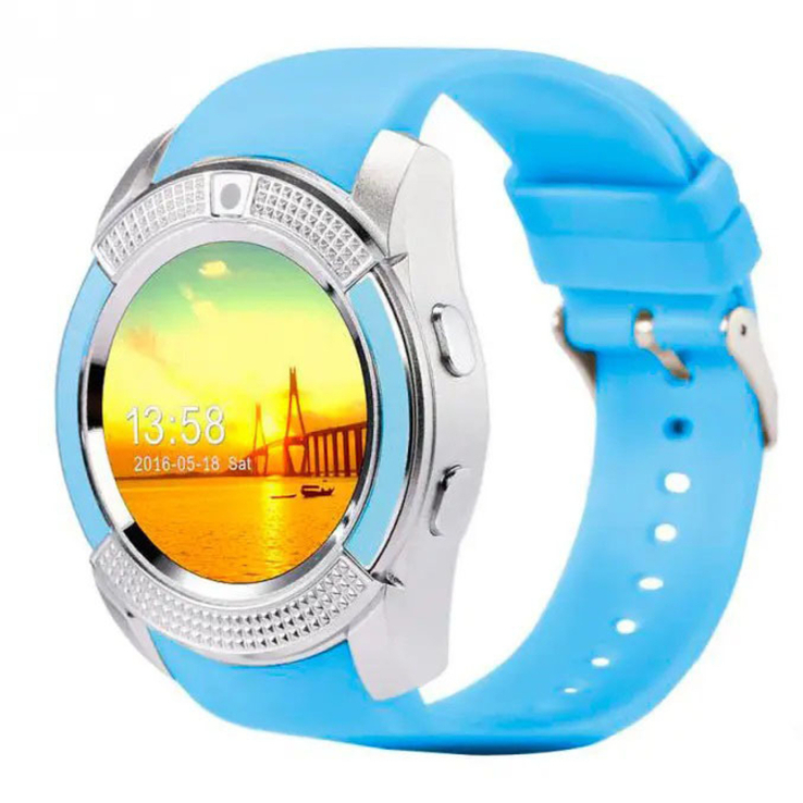 Умные смарт-часы Smart Watch V8. Цвет: синий, photo number 10