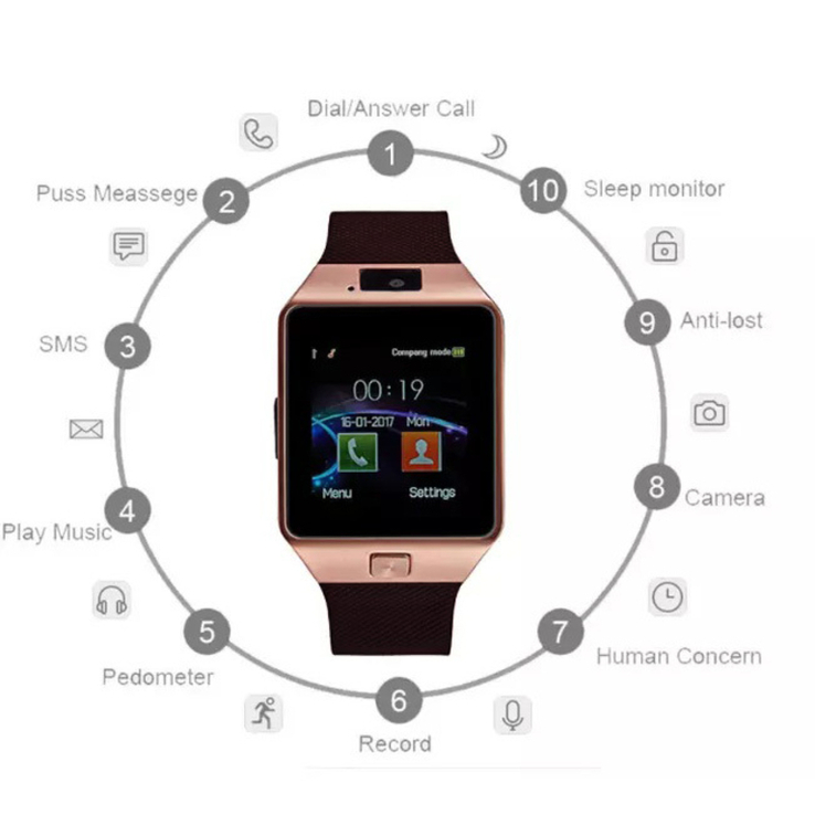 Смарт-часы Smart Watch Q18. Цвет: золотой, photo number 3