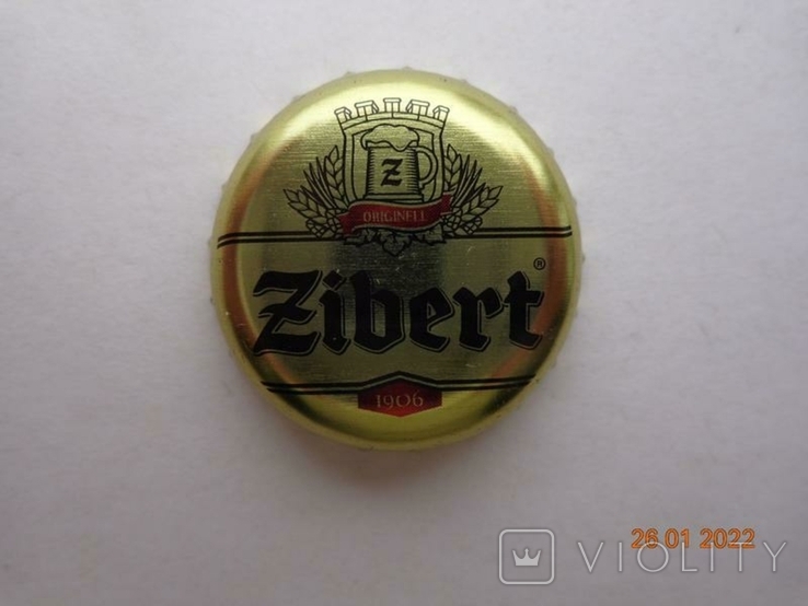 Beer lid "Zibert" (Siebert's brewery, Fastov, Kiev region, Ukraine)