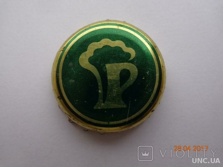 Beer lid "Rogan" green (OJSC "Brewery "Rogan", Kharkov, Ukraine)