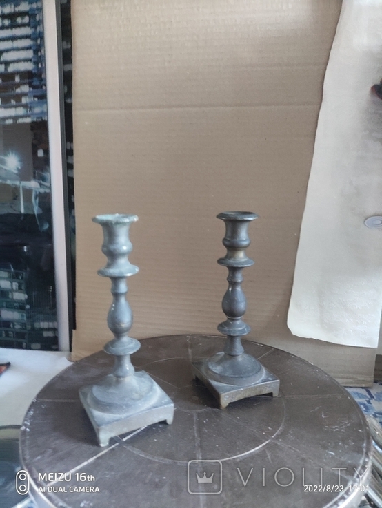 Two bronze candlesticks, photo number 3