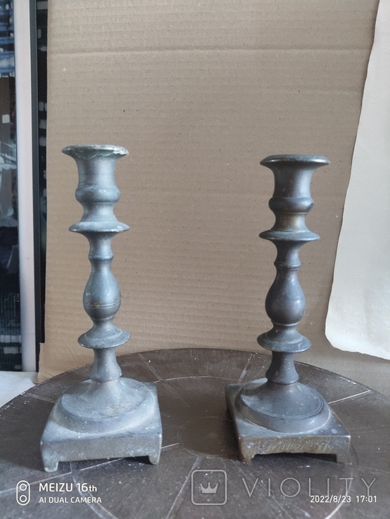 Two bronze candlesticks, photo number 4