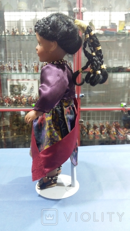 Большая стендовая кукла Африканка. Джаспер. Номерное Клеймо. Англия English Rose, фото №10