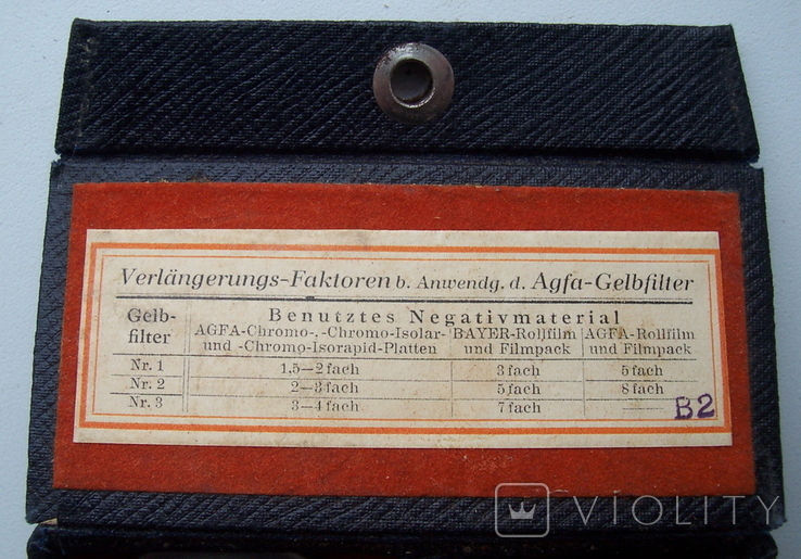  1940 AGFA Gelbfiltersatz фильтры, трофеи ВОВ, фото №3