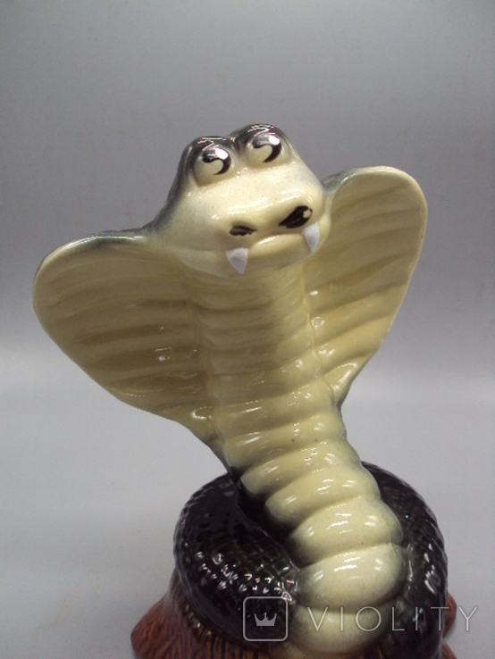 Piggy bank, ceramics, figure, snake, cobra, height 26 cm, photo number 4